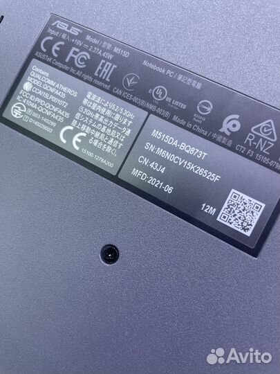 Мощный быстрый новый ноутбук Asus на ryzen