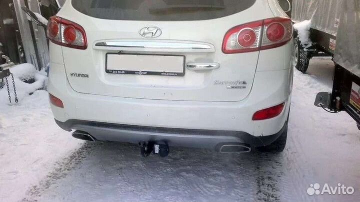 Фаркоп на авто Хундай Санта Фе с 2006 по 2011 года