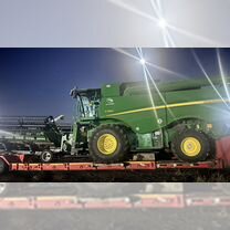Уборка урожая, комбайнами John Deere, соя, Ростов-на-Дону