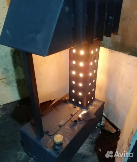 Печь на отработке / солярке с водяным контуром