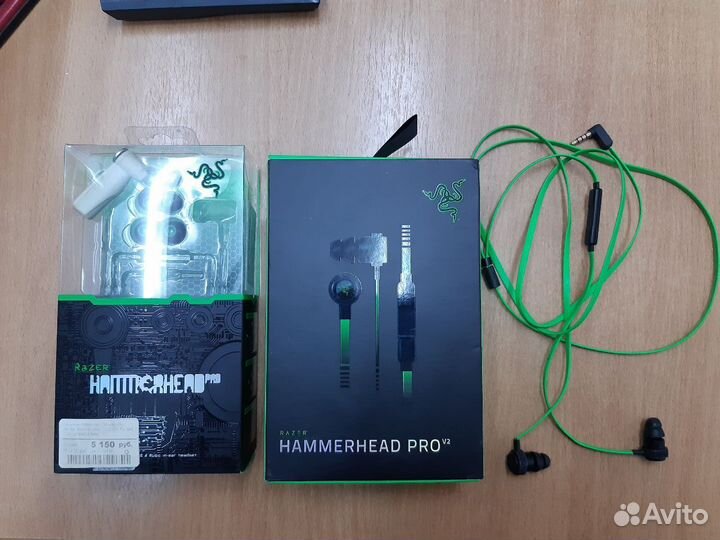 Наушники Razer Hammerhead Pro v2 дефект (Б/У)