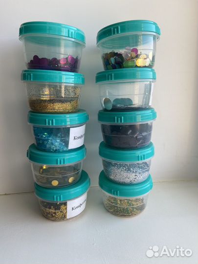 Конфетти в баночках
