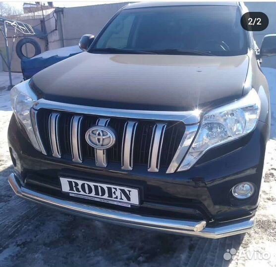 Защита бампера на Land Cruiser Prado 120,150