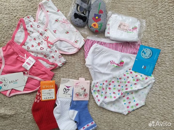 Новые трусики, носочки 86-92-98