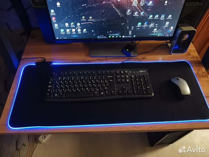 Игровой коврик для мыши с подсветкой