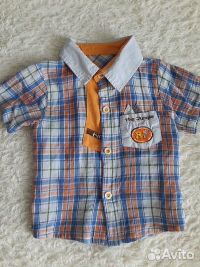 Рубашки на мальчика 1-2 года