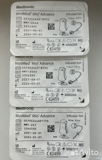 Medtronic MiniMed Reservoir, Mio Advance, Mio 30