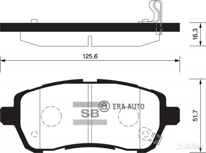 Sangsin brake SP2113 Колодки тормозные ford fiesta