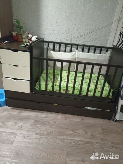 Детская кроватка трансформер бу