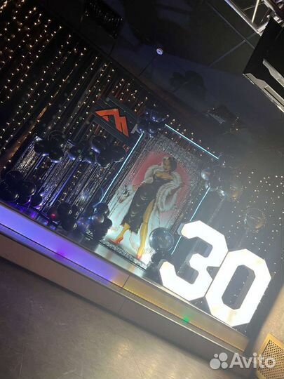 Светящиеся цифры с лампочками