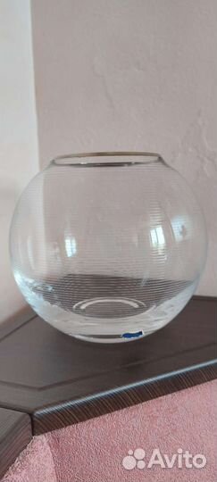 Ваза Bohemia Чехия богемское стекло