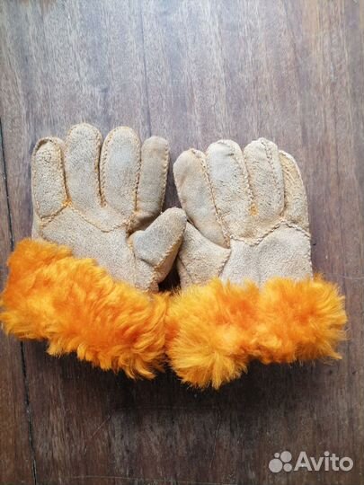 Перчатки детские меховые зимние