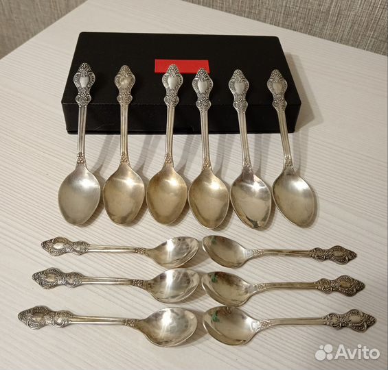 Набор ложек чайные + кофейные 70 лет Октября