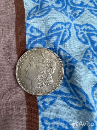 Монета usa 1 доллар 1921 года