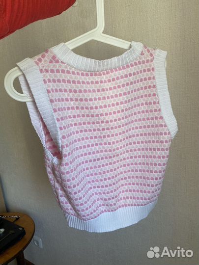 Жилетка вязаная stradivarius