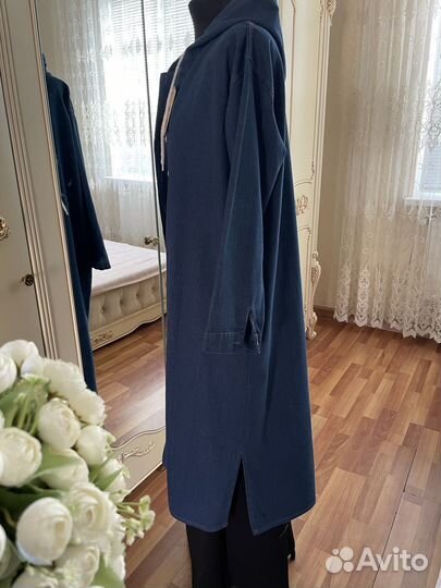 Ддинсовый кардиган