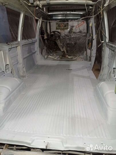 Рифленый пол на фольксваген Т4)(днище)