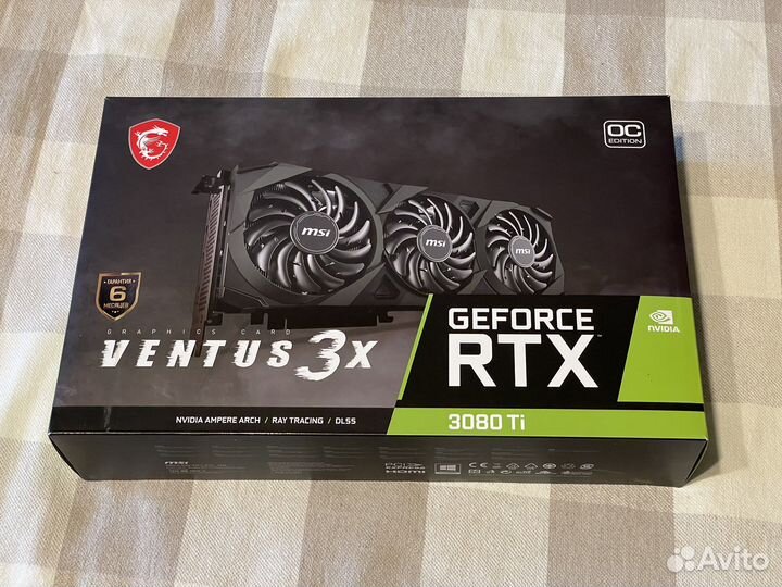 Видеокарта MSI GeForce RTX 3080 Ti ventus 3X 12GB