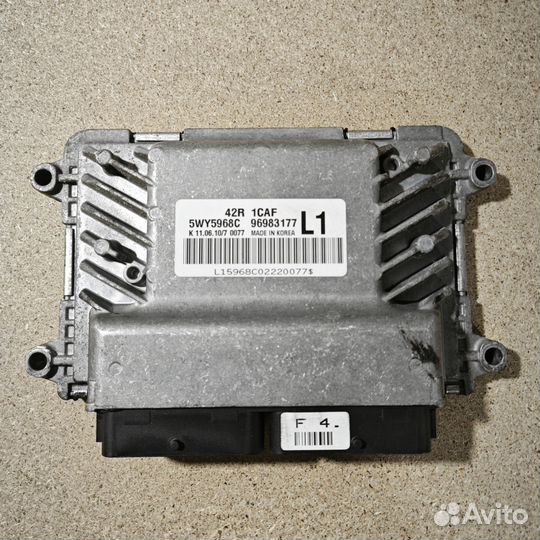 Блок управления двигателем Chevrolet Aveo 1 B12D1