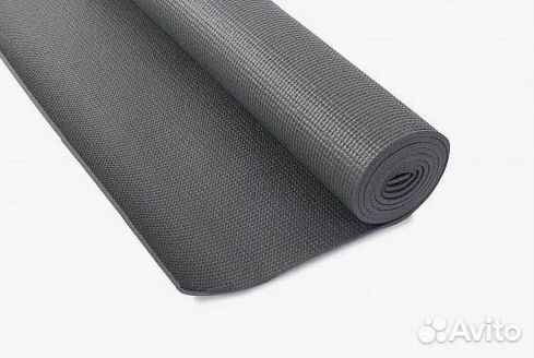 Коврик для фитнеса и йоги PVC серый р 173х61х0,5см