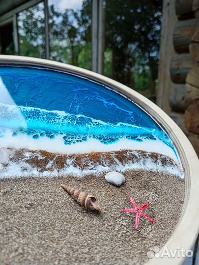 Поднос из эпоксидной смолы