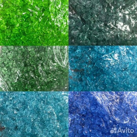 Акриловые бусины кубики для сумок 8 мм