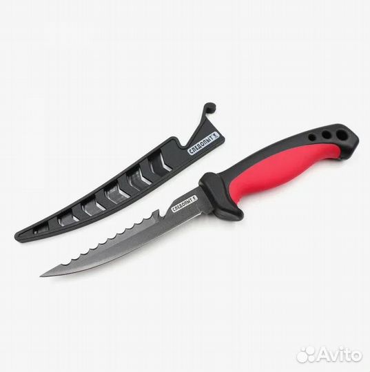 Нож разделочный Следопыт филейный прорезиненная ру