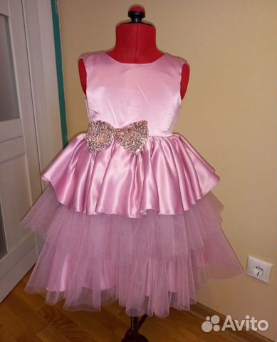 Нарядное Платье 116 розовое