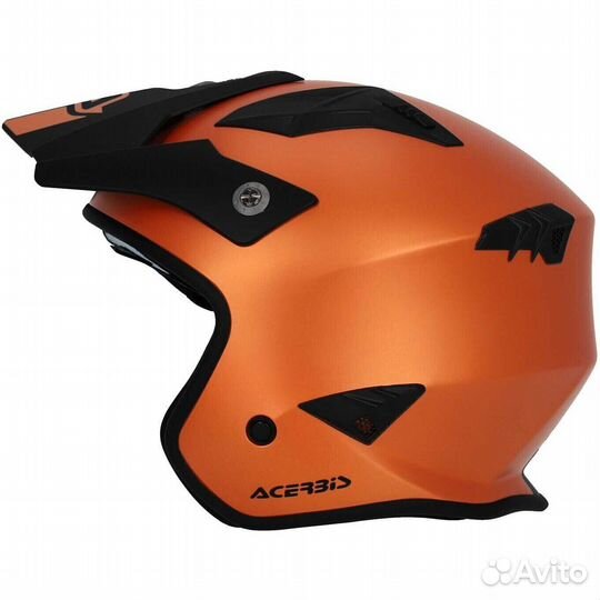 Acerbis aria metallic Orange Motorcycle Jet Мотошлем