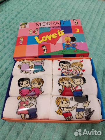 Носки love is, 36-41 размер