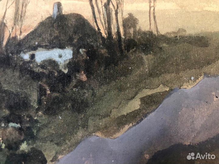 Академик В.И. Зарубин, акварель ориги