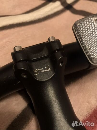 Велосипедный руль 580мм с выносом 80мм алюминий