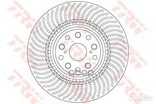 Диск тормозной df6488s TRW
