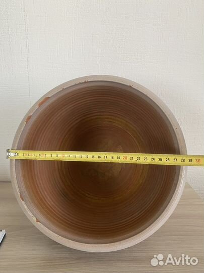 Керамический горшок большой, кашпо для цветов бу