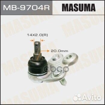 Шаровая опора MB-9704R front low civic/ FD1, FD