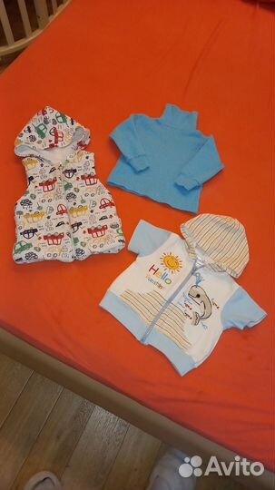 Вещи пакетом на мальчика 74 80