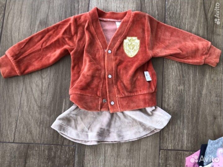 Вещи пакетом на девочку 68 74 80