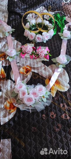 Кольца на машину свадебные