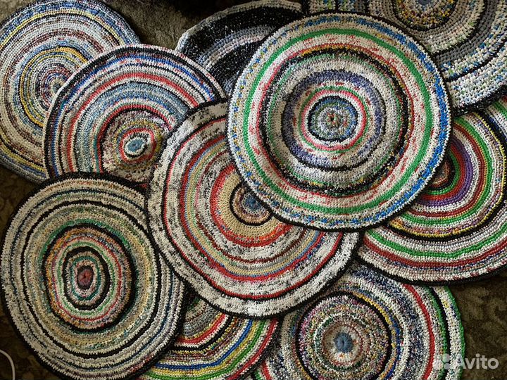 Вязаные коврики