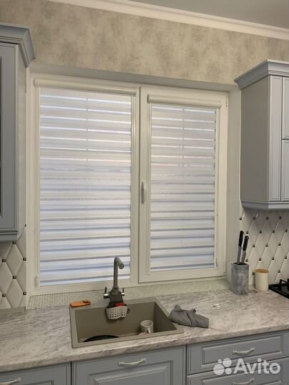 Рулонные шторы день ночь