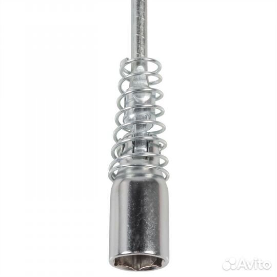 Ключ свечной L-образный с карданом и пружиной 21*5