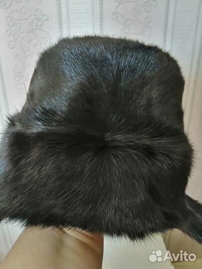 Две мужские шапки мех ондатра 58-59 отлич.состояни