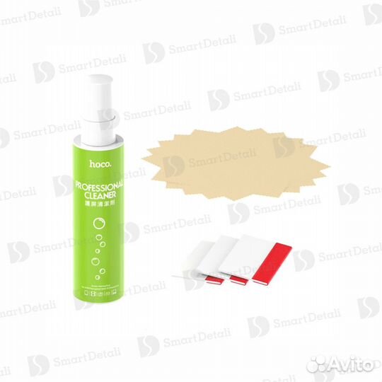 Комплект для очистки экрана и наклейки пленок hoco
