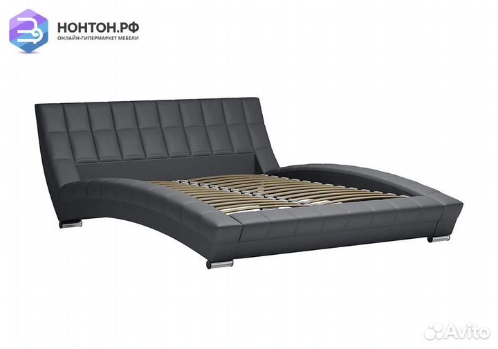 Кровать Оливия серая