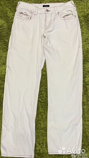 Джинсы True religion белые широкие