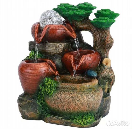 Скандинавские настольный фонтан с подсветкой