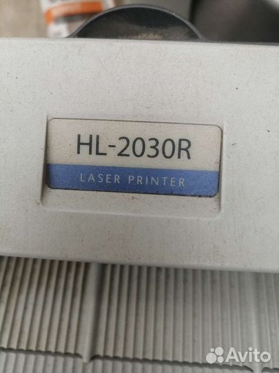 Принтер Brother HL-2030R черно белый бу