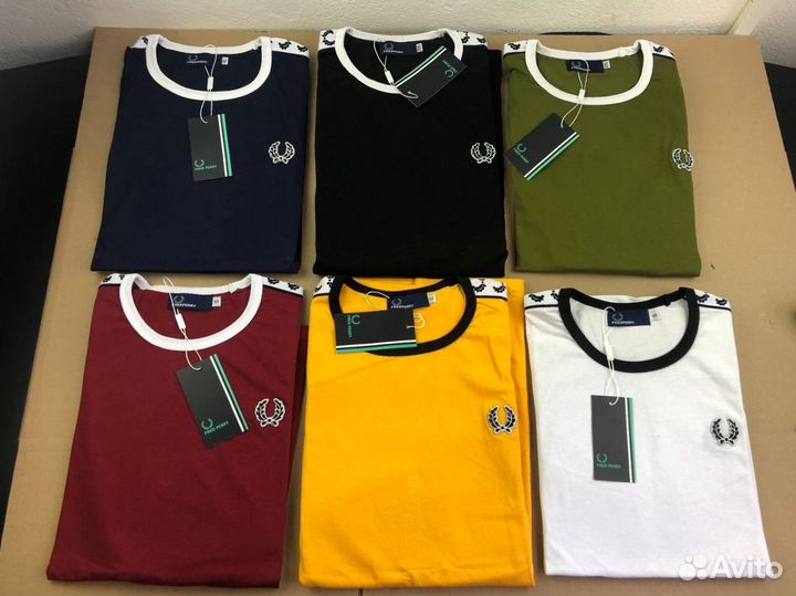 Футболка fred perry с лампасами