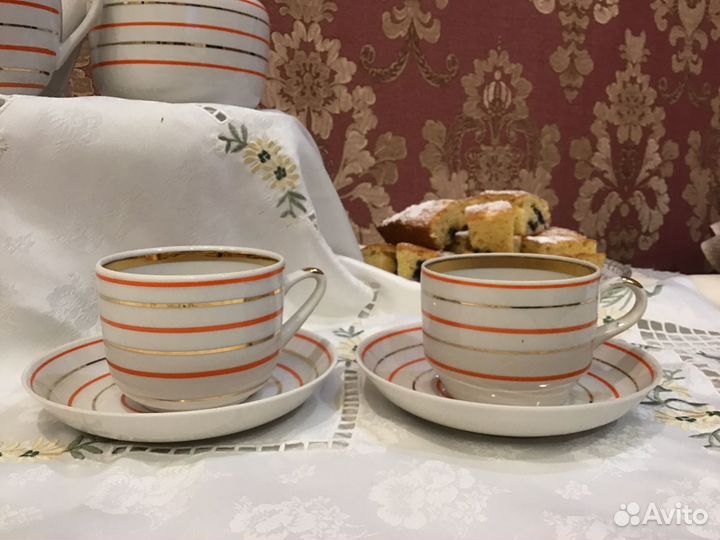 Предметы сервиза Вербилки радиоволны