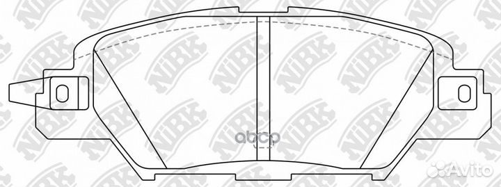 Колодки тормозные дисковые зад PN5818 NiBK